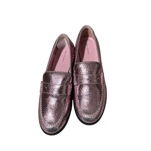 New Free People Pink Metallic shoes Size 10, Slip On Loafers